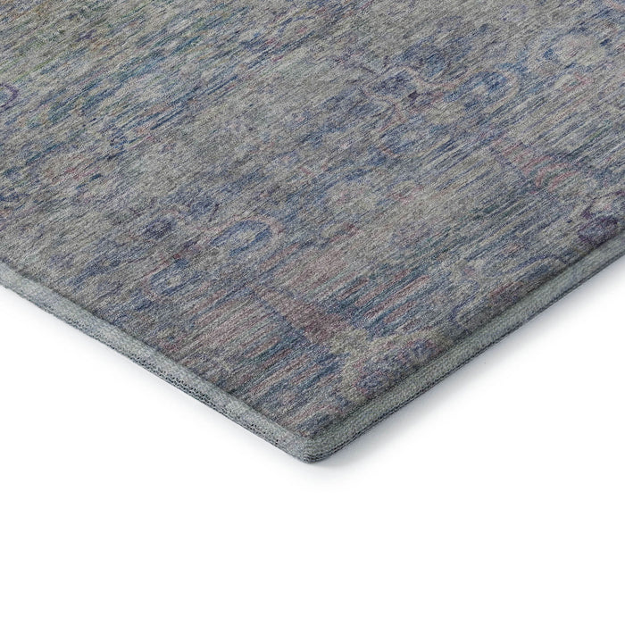 10' X 14' Abstract Washable Area Rug With UV Protection (717518) - Plum / Lavender