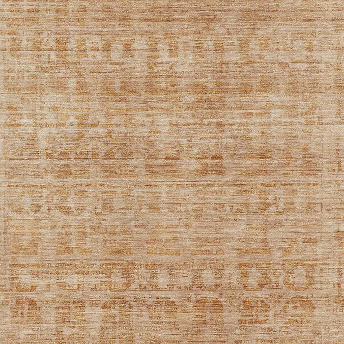 10' X 14' Oriental Washable Area Rug With UV Protection (700991) - Coral / Peach