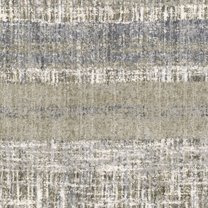 5' x 8' Abstract Lines Area Rug - Gray And Ivory