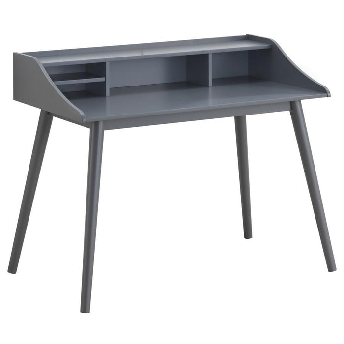 Percy - 4-Compartment Writing Desk - Gray