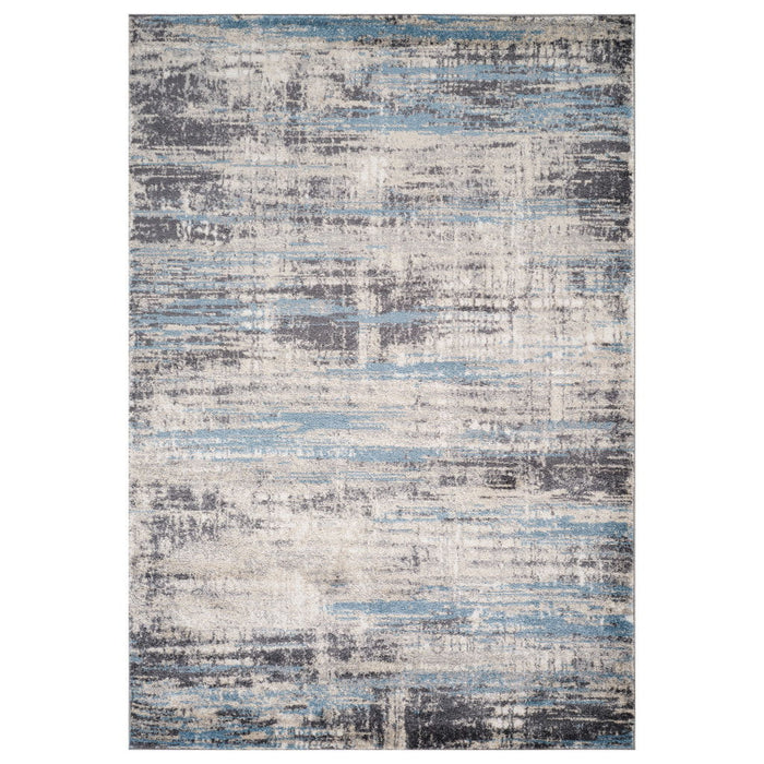 9' X 12' Abstract Modern Area Rug - Blue