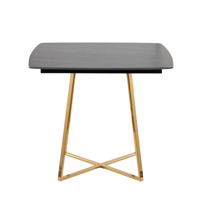Folia - Dinette Table - Gold Metal