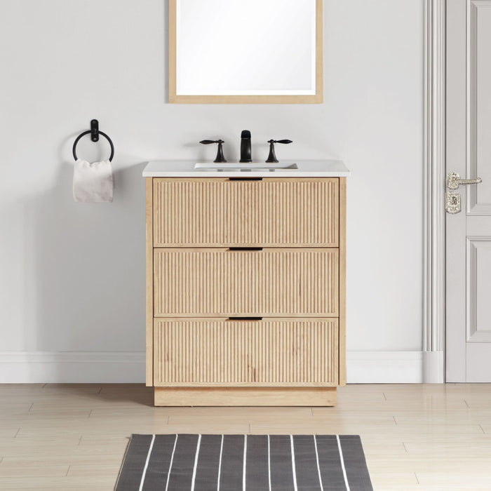 Willard - Engineered Stone And Solid Wood Bathroom Vanity