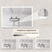 Giga LED bathroom medicine cabinet with mirror, built-in lights and defogger, sleek wall-mounted design for bathroom storage.