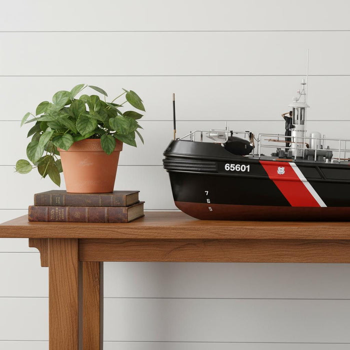 Hand Painted Model Boat (624418) - Black