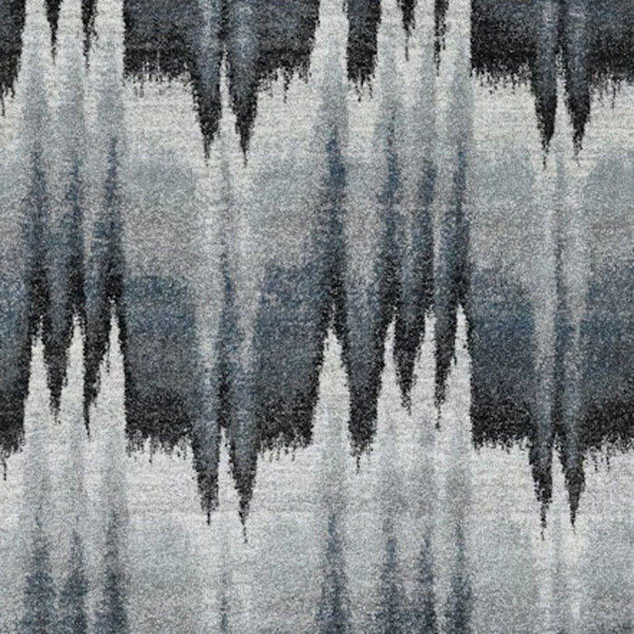 8' x 11' Abstract Area Rug - Ivory Blue And Gray