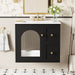 Giga wall-mounted bathroom vanity set with integrated sink, two drawers, and soft-close door in modern design.
