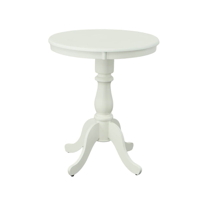 30'' Solid Wood Rounded Bar Table - White
