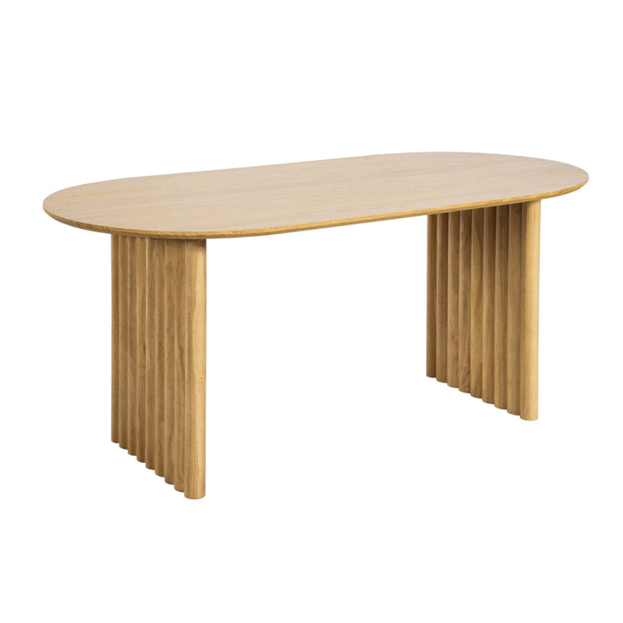 33" Solid Wood Oval Bar Table - Yellow