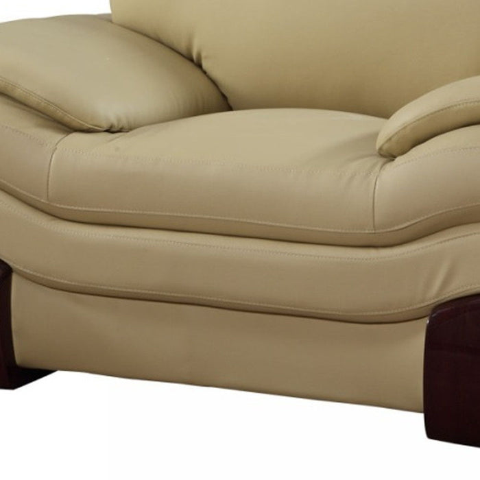 Leather Chair - Dazzling Beige