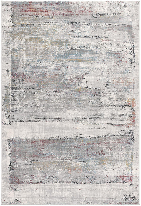 7' x 10' Abstract Irregular Blocks Area Rug - Gray