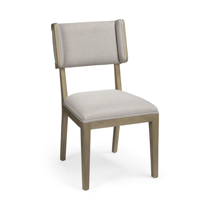 Fabric Open Back Side Chairs (Set of 2) - Light Gray