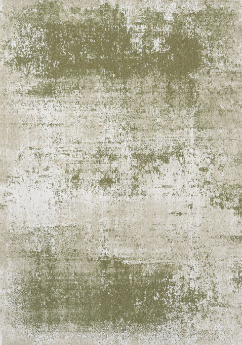 8' X 11' Abstract Washable Area Rug With UV Protection (609904) - Green / Beige / White