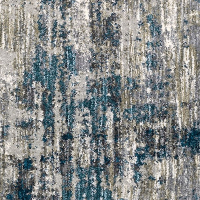 7' x 9' Gray Skies Area Rug - Gray And Blue