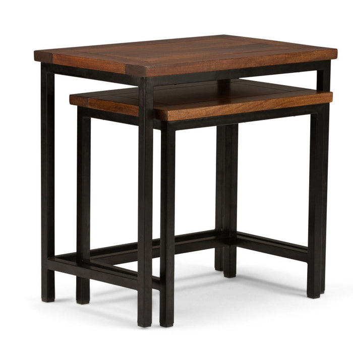 Metal End Table - Brown