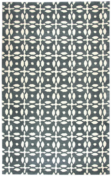 10' X 14' Wool Geometric Hand Tufted Area Rug (747836) - Gray / Beige