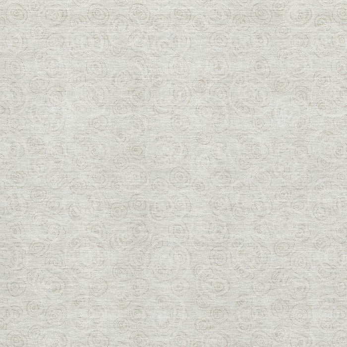 8' X 10' Polka Dot Washable Area Rug With UV Protection - Ivory And Beige