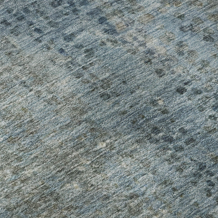 10' X 14' Abstract Washable Area Rug With UV Protection (717356) - Blue / Gray
