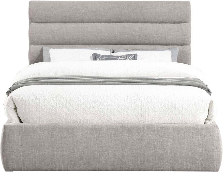 Adam - Linen Fabric Bed With 52" Headboard