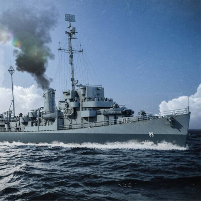 Hand Painted Model Boat (624338) - Gray