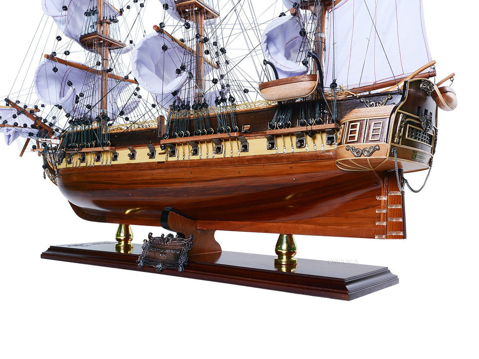 Hand Painted Model Boat (624636) - Light Brown