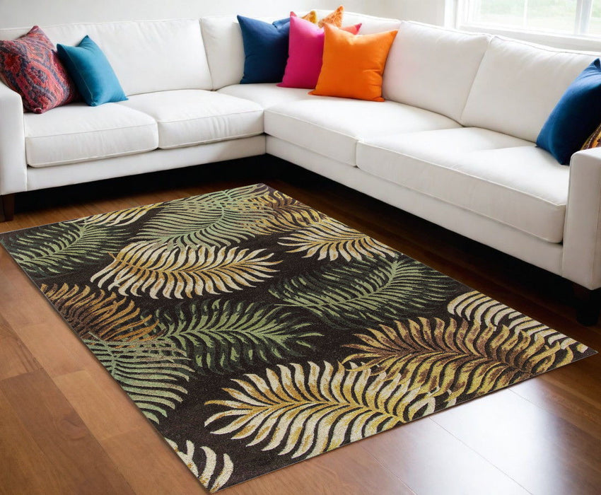 5' x 8' Wool Area Rug - Espresso