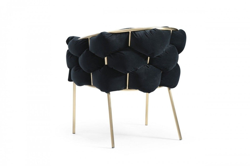 Geo Dining Chair - Black / Champagne / Gold