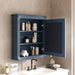 Giga wall mounted bathroom medicine cabinet with mirror and adjustable shelf, suitable for storing toiletries and medicines.