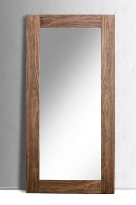 79" Framed Leaning Full Length Hanging Mirror - Brown