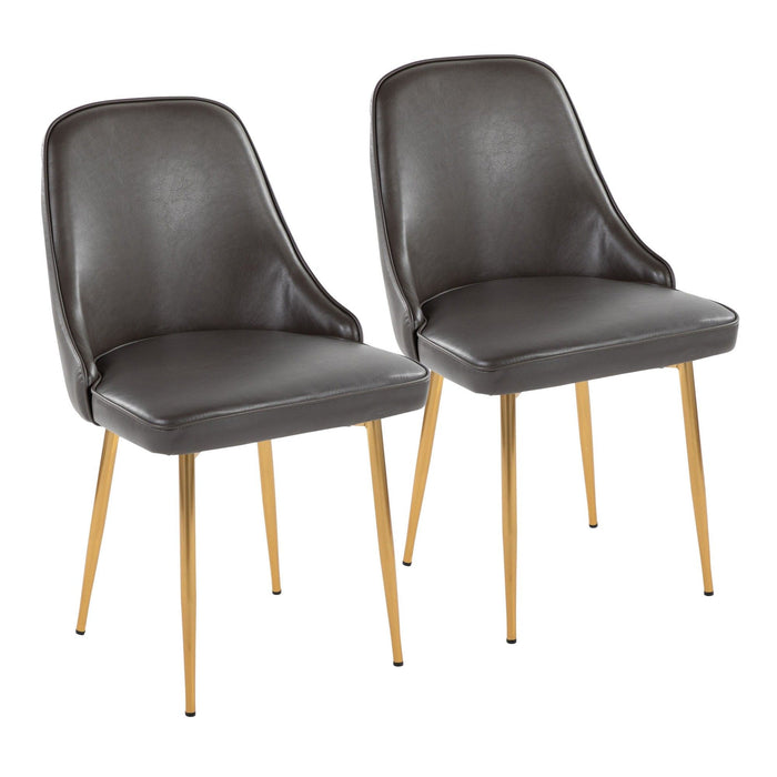 Marcel - Dining Chair (Set of 2) - Gold Legs