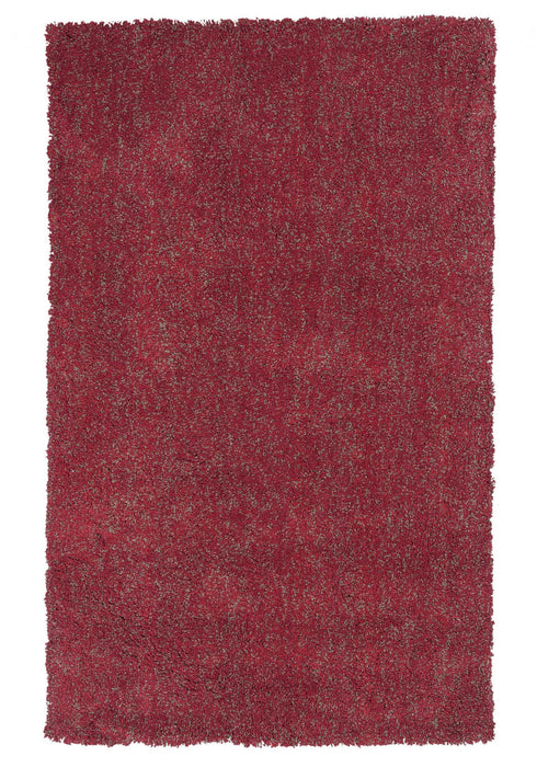 9' x 13' Hand Woven Area Rug - Red