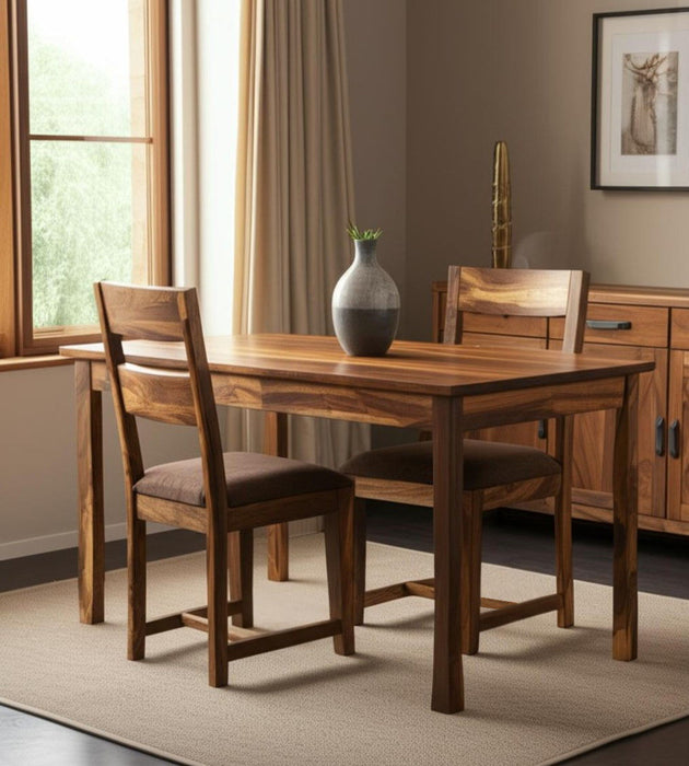 Upholstered Seat Ladder Back Dining Side Chairs (Set of 2) - Dark Brown