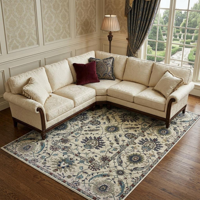10' X 13' Oriental Area Rug (574499) - Ivory