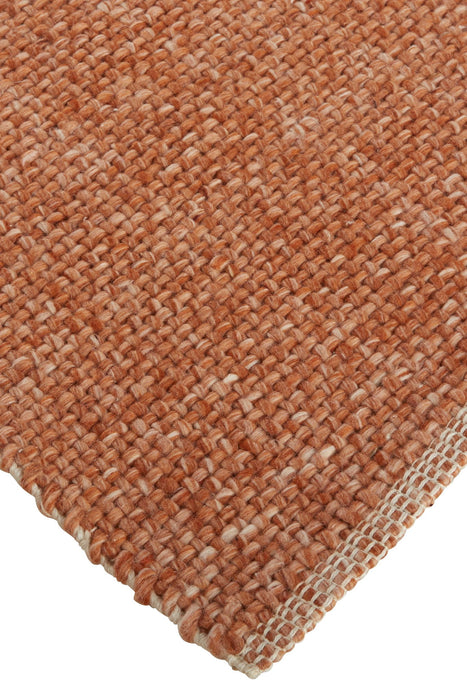 9' x 12' Hand Woven Area Rug - Orange