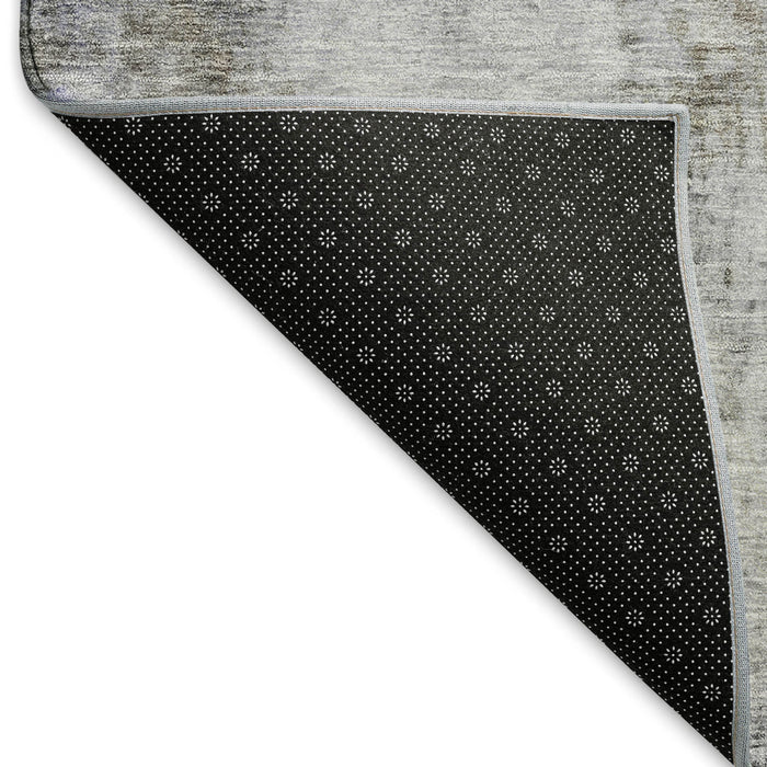 10' X 14' Abstract Washable Area Rug With UV Protection (692118) - Brown / Gray / Purple