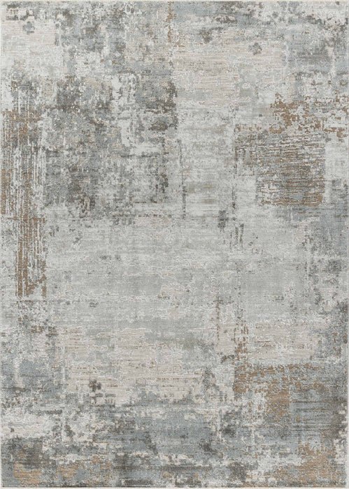 8' x 10' Abstract Power Loom Stain Resistant Area Rug - Beige