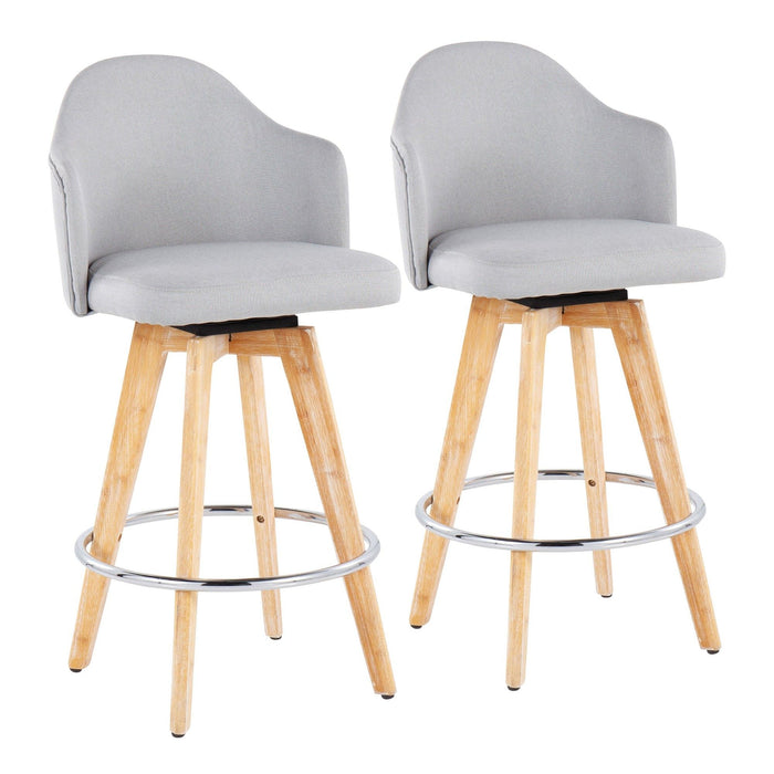 Ahoy - Fixed - Height Counter Stool - Natural Bamboo Legs (Set of 2)