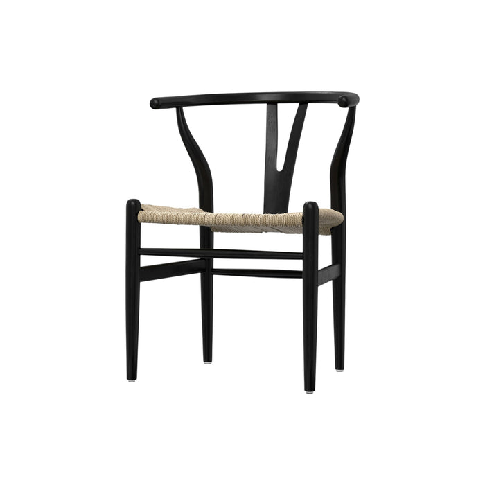 Dining Wood Parsons Chairs (Set of 2) - Black