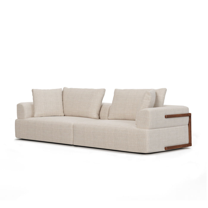 Fabric Sofa Toss Pillows - Cream