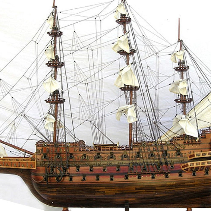 Hand Painted Boat (401926) - Brown