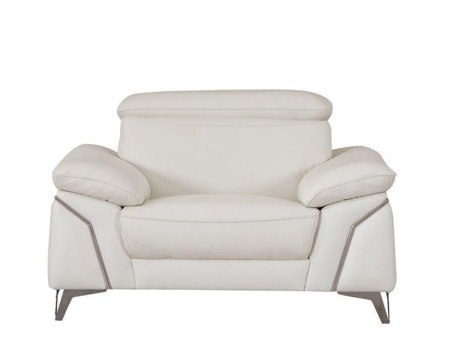Fashionable Leather Chair - White
