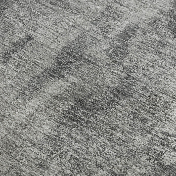 5' X 8' Abstract Washable Area Rug With UV Protection (649830) - Gray / Ivory