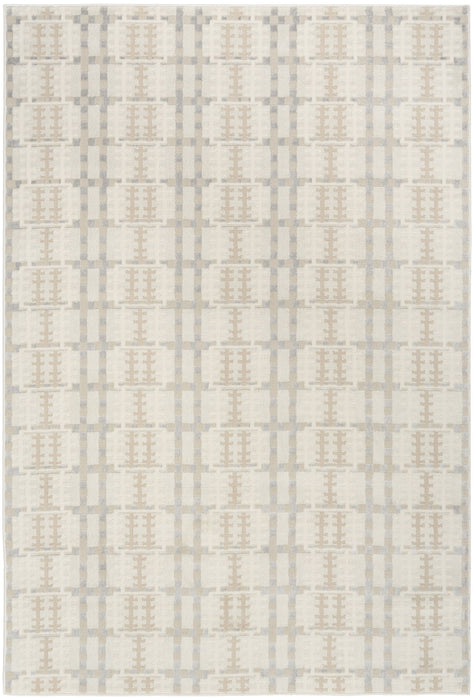 4' X 6' Geometric Area Rug (572512) - Ivory / Tan / Gray