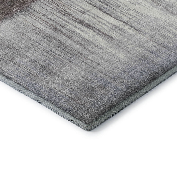 10' X 14' Abstract Washable Area Rug With UV Protection (718442) - Rust / Ivory