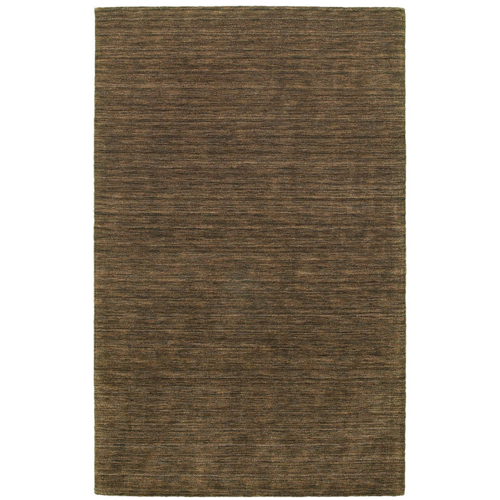 5' X 8' Wool Hand Tufted Area Rug - Brown