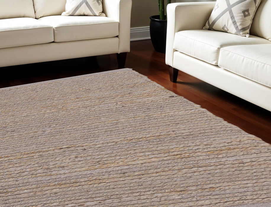 8' X 10' Jute Hand Woven Area Rug - Gray