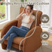 Giga modern Sherpa upholstered accent armchair with plush cushioning, ideal for living room, bedroom, or office lounge seating.