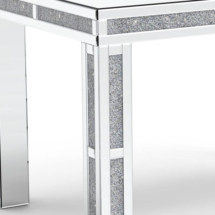 31" Wood Dining Table - Silver