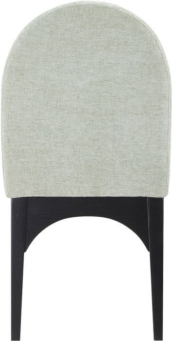 Waldorf - Chenille Dining Side Chair With Black Legs