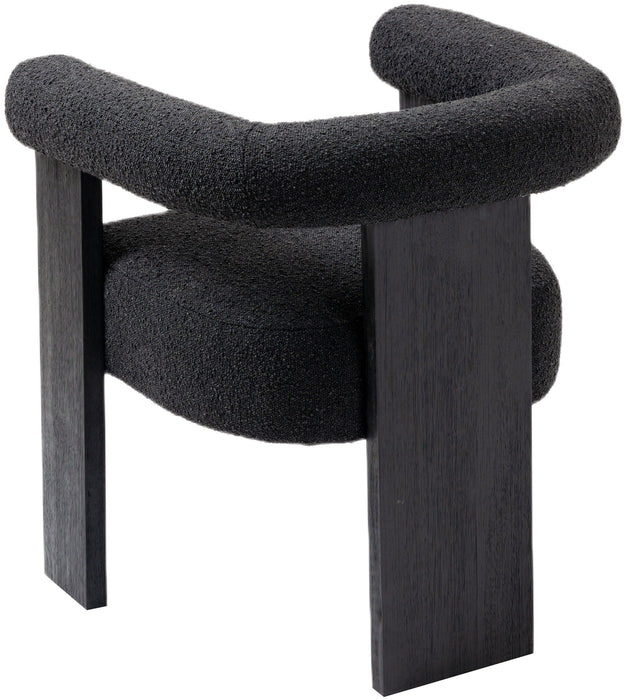 Barrel - Dining Chair - Black - Fabric